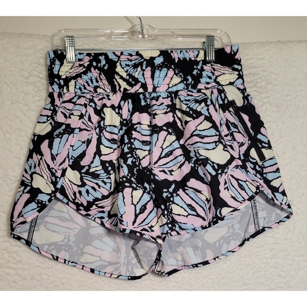 BMJL Womens Athletic Running Shorts NEW NWT Size L Geometric High Waist 1686